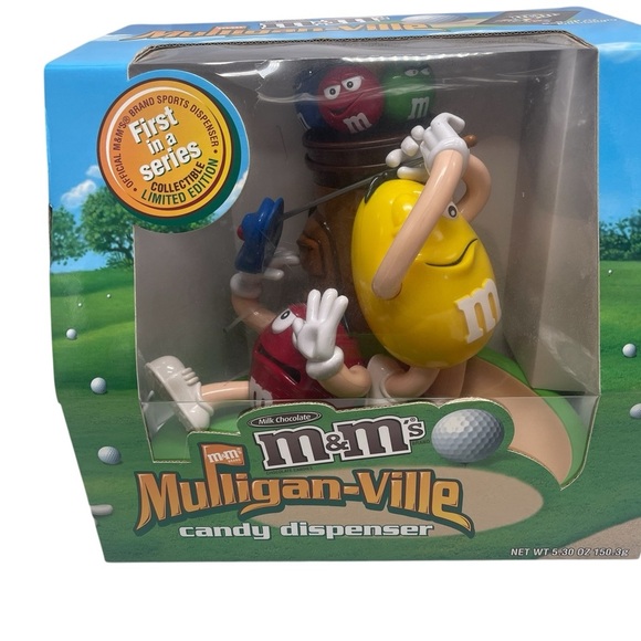 M&Ms Mulligan-Ville Candy Dispenser Golf Limited Edition First In Series New - Picture 1 of 15